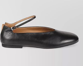 Jil Sander leather elyss ballerina shoes