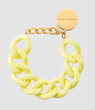 Vanessa Baroni Bracelet Flat Chain Butter Yellow