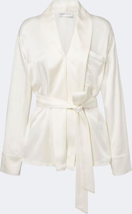 Victoria Beckham Alba belted satin blouse