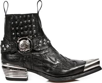 New Rock 7950P-S1 Cowboy Metal Toe Boots