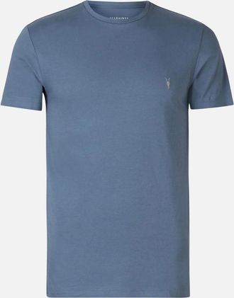 AllSaints Allsaints Mens All Saints Mens T Shirts Crew Neck Slim Short Sleeve Tee - Navy - Size: 44