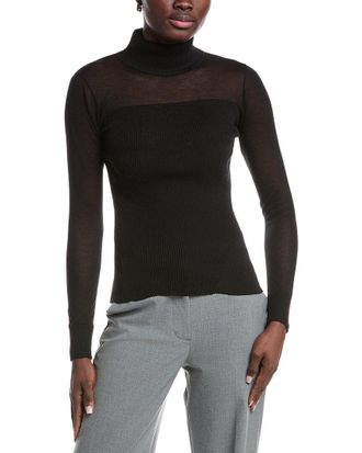 Kenneth Cole Semi-Sheer Top