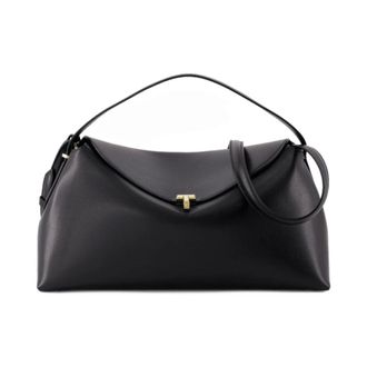 Toteme T-Lock Top Handle Bag - female - Tot&ecirc;Me - Handbags - Black - ONE SIZE - Bags