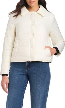 Kate Spade New York Quilted Water Resistant Jacket in Cream at Nordstrom Rack, Size X-Small