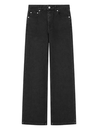 Rick Owens Geth Wide-Leg High Waist Cotton Jeans