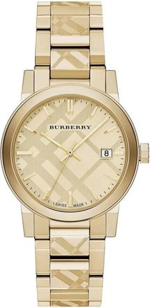 Burberry Accessoires, unisex, Geel, ONE Size, Bu 9038 Horloge
