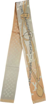 Louis Vuitton Pre-owned Womens Monogram Confidential Bandeau - 20s - Orange Silk - One Size