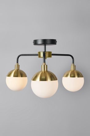 BHS Sadie Flush Ceiling Light in Metallics