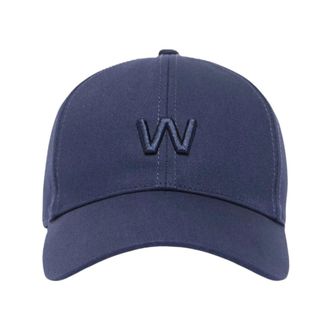 Max Mara Foggia Canvas Baseball Cap - unisex - Petten - Blauw - 58 CM - Katoen - Accessoires