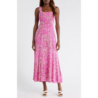 Vince Camuto Paisley Maxi Sundress in Deep Sangria at Nordstrom, Size X-Small