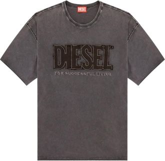 Diesel T-shirt T-Rawboxt con ricamo - Grigio