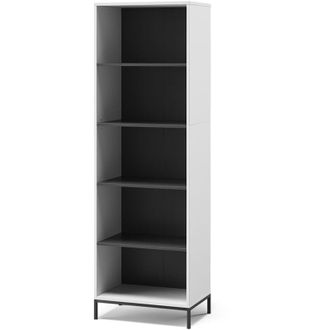 Vicco Librer&iacute;a Eliza, Blanco, 60 X 180 Cm Con 5 Compartimentos, Vicco