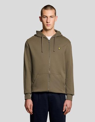 Lyle & Scott Lyle And Scott Mens Loopback Cotton Full Zip Hoodie - Size: 34