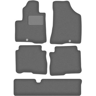 OEM Alfombrillas De Grafito Para Hyundai Santa Fe Ii 7 Plazas (2006-2012)