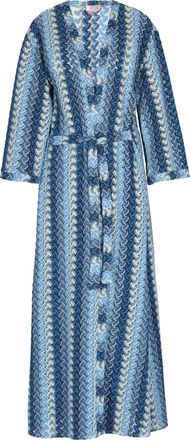 Izia Kimono Dames Blauw Veelkleurig