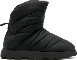 PIUMESTUDIO Luna padded ankle boots - women - Rubber/Nylon/Nylon - 37 - Black