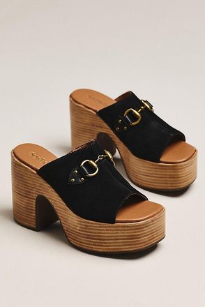 Seychelles Take the Lead Horsebit Platform Heeled Sandals