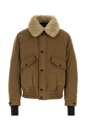 Moncler Brown Shirt Collar Jacket