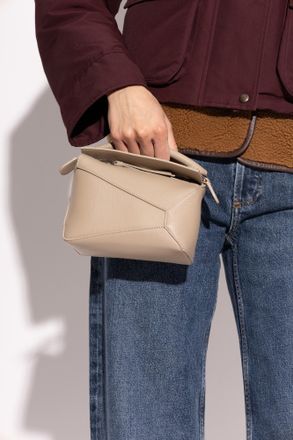 Loewe Puzzle Edge Mini Handbag, Womens, Beige