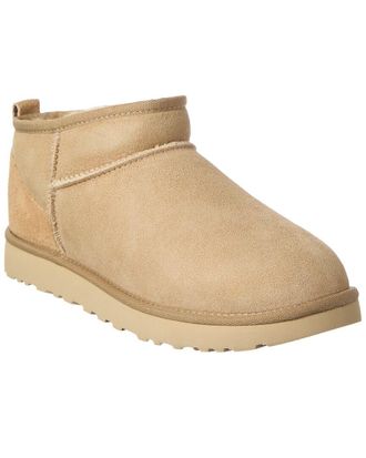 UGG Classic Ultra Mini Suede & Shearling Boot