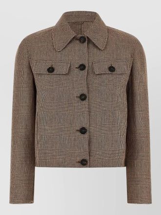 Brunello Cucinelli prince wales tailored jacket buttoned cuffs