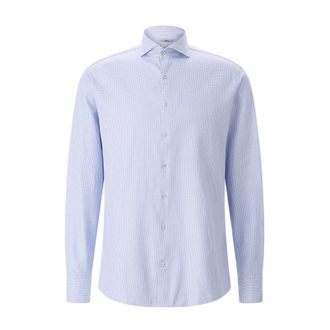 Stenstr&ouml;ms Formele Overhemd - Heren - Zakelijke Overhemden - Blauw - M - Katoen - Overhemden