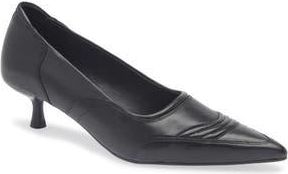 Vagabond Lykke Pointed Toe Kitten Heel Pump in Black at Nordstrom Rack, Size 6Us / 36Eu