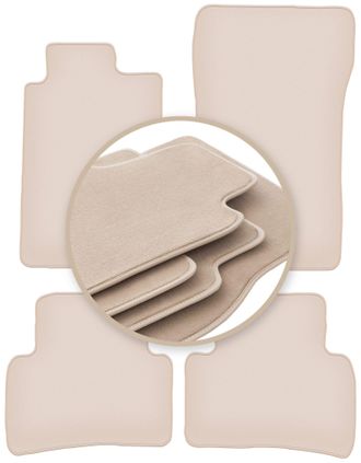 OEM Alfombrillas Beige Premium Para: Mercedes C W202 Familiar, Sed&aacute;n 1993-2000