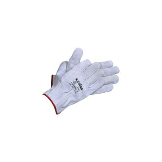 cofan Cofan - Guantes De Piel De Serraje Gris Protecci&oacute;n Y Seguridad T-10 (12 Pares)