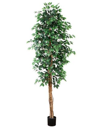 Nearly Natural 9Ft Artificial Ficus Tree
