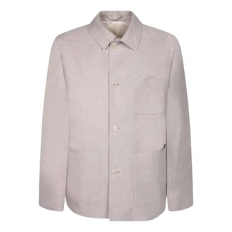 Lardini Casual Shirts, male, Beige, Size: L Pastone Buttoned Shirt