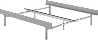 Moebe Ausziehbett 90-180 cm, 39 cm / high, Edelstahl