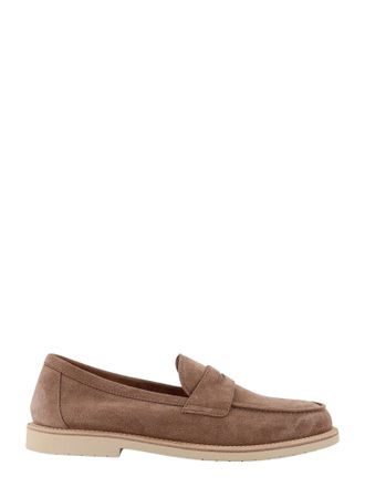 Brunello Cucinelli Suede Loafers-Uomo
