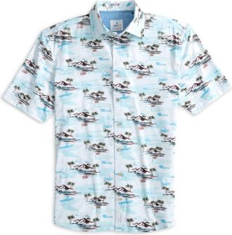 Johnnie-O Mens Barts Shirt In White
