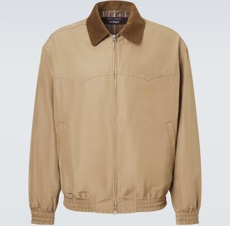Comme Des Gar&ccedil;ons Comme des Gar&ccedil;ons Homme Corduroy-trimmed blouson jacket