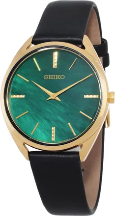 Seiko Essentials Quartz Green Dial Ladies Watch SWR080