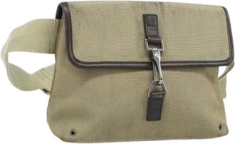 Gucci Pre-owned Belt Bags, female, Beige, Size: ONE SIZE Pre-owned Canvas Body Bag