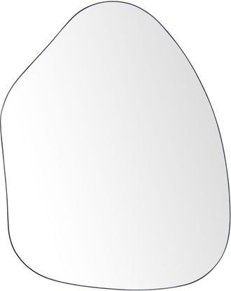 Beliani Beliani - Espejo Decorativo De Pared Con Forma Abstracta Hecho De Metal Color Negro 70 X 92 Cm Puteaux