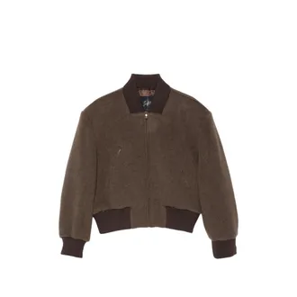 Seafarer Padded-shoulder Bomber Jacket