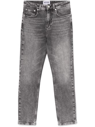 デニム・ジーパン MOSCHINO Women Denim Pants A0325 32181517 GREY Shop Moschino Jeans - High-Rise Split Hem Bootcut Jeans