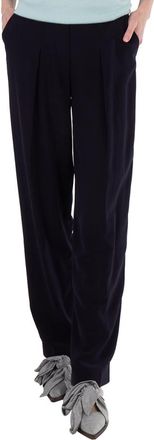 Victoria Beckham Ladies Pants Midnight Slim Front Pleat Pant, Brand Size 10 (US Size 6)