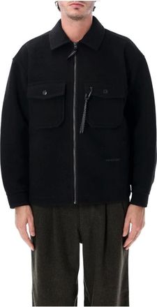 And Wander Wool Pocket Bomberjack - Heren - Jassen - Zwart - Maat: M Wol