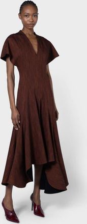 Roksanda Ilincic Sapha Tailored Midi Dress in Blood Orange at Nordstrom, Size 8