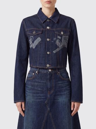Jean Paul Gaultier Giacca di jeans stile camicia con stampa grafica all-over