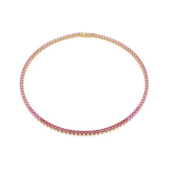 Swarovski Accessoires, Dames, Roze, ONE Size, Matrix Tennis Ketting