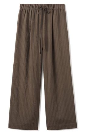 Mango Pantalon Tatu Drawstring Pants in Brown at Nordstrom, Size Medium