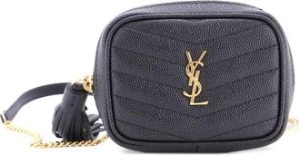 Saint Laurent Lou Camera Bag Matelasse Chevron Leather Baby crossbody bag - Zwart