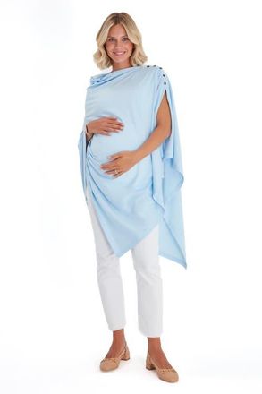Accouch&eacute;e Four in One Multipurpose Supreme Cotton Cape in Baby Blue at Nordstrom, Size One Size Eu