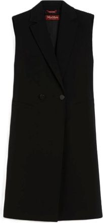 Max Mara Jassen, Dames, Zwart, S, Wol, Zena Jacket