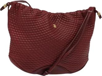 Bally Tweedehands leren schoudertassen - Dames - Vintage Schoudertas - Rood - ONE Size - Leer - Vintage